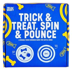 Wild & Woofy Trick & Treat, Spin & Pounce Pet Puzzle Toy for 🐈 & 🐩